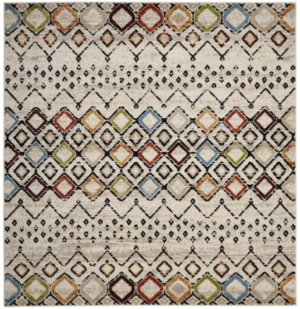 Safavieh Amsterdam AMS108K 5&1x22 x 5&1x22 Square Ivory - Multi Area Rug