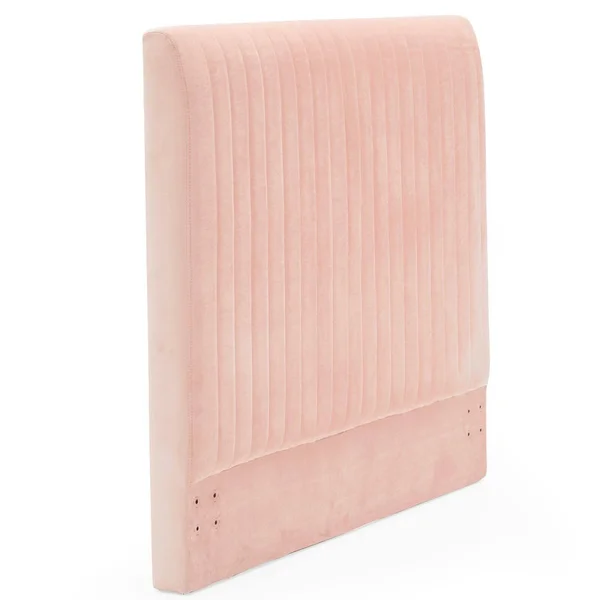 Modrn Glam Marni Channel Tufted Headboard Rose Tan - Size: King