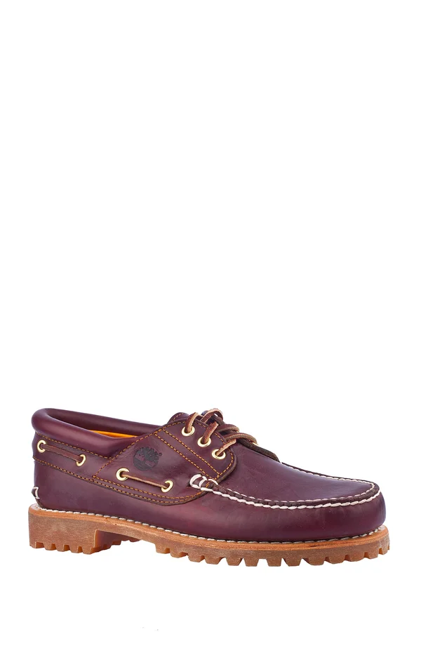 Timberland Men's Traditional 3-Eye Handsewn Lug Casual Shoe, Red, Size 11