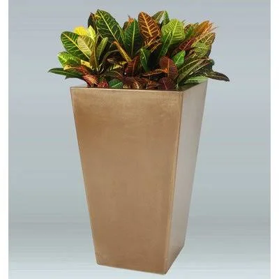 Cathal Plastic Pot Planter World Menagerie Color: Garnet, Size: 25x22 H x 17x22 W x 17x22 D