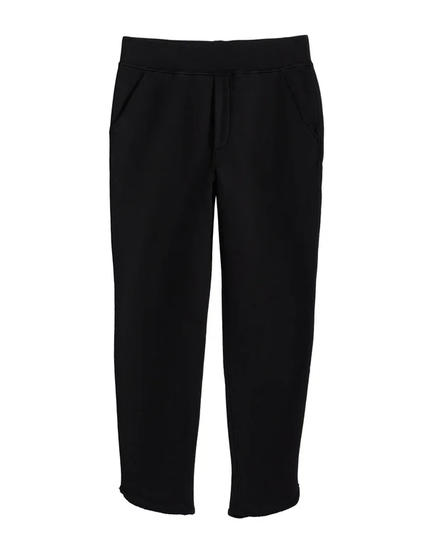Frank & Eileen Triple Fleece Tulip Ankle Sweatpant, Black, Size L
