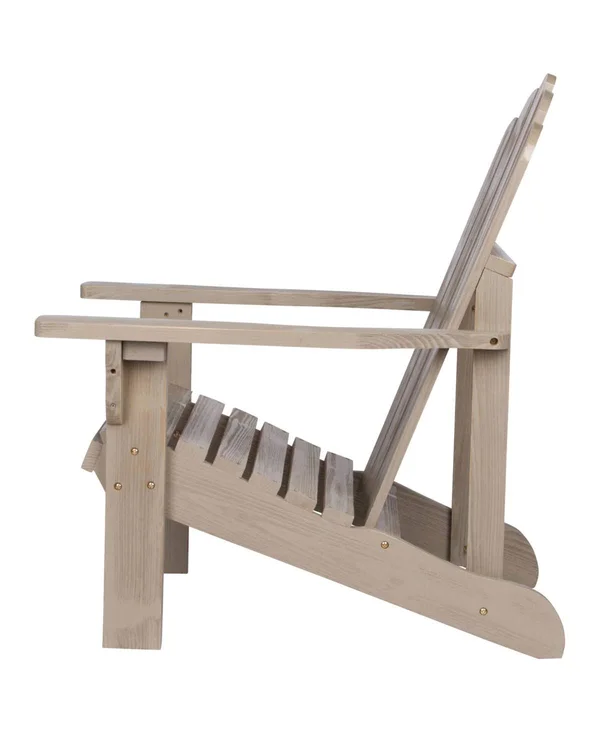 Shine Company Vintage Marina Adirondack Chair - Taupe Gray
