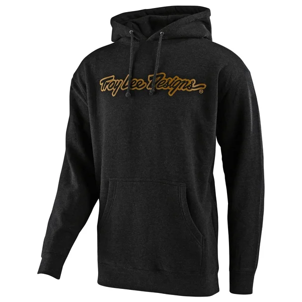 Troy Lee Designs Signature Pullover Hoodie S, Charcoal