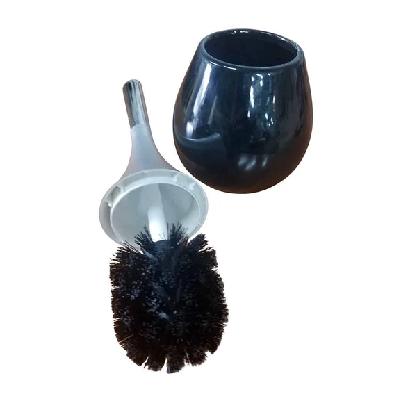 Evideco Bathroom Free Standing Toilet Bowl Brush and Holder Water Drop Chrome