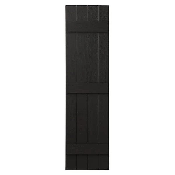 Plygem Shutters and Accents Vin4c1559 PE 4 Closed Board Batten Shutter Peppercorn