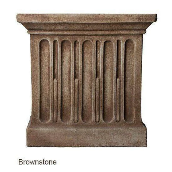 Campania International Curled Dog Statue - Grey Stone