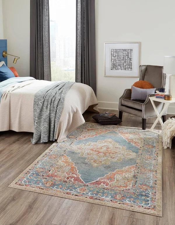 Unique Loom Isabella Rossellini Area Rug - 5& 0 x 8& 0 - Blue