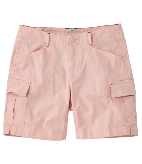 Women's Stretch Canvas Cargo Shorts Pink 4, L.L.Bean