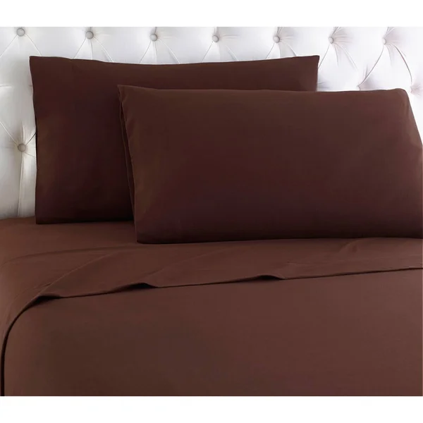 Micro Flannel Chocolate Full Sheet Set