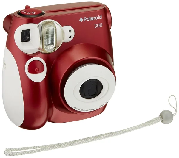 Polaroid PIC-300 Analog Instant Film Camera with 60mm Lens - Red