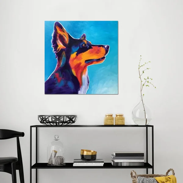 DawgArt Canvas Art Picture - Kona The Aussie ( Animal Art > Dogs > Australian Shepherds art)