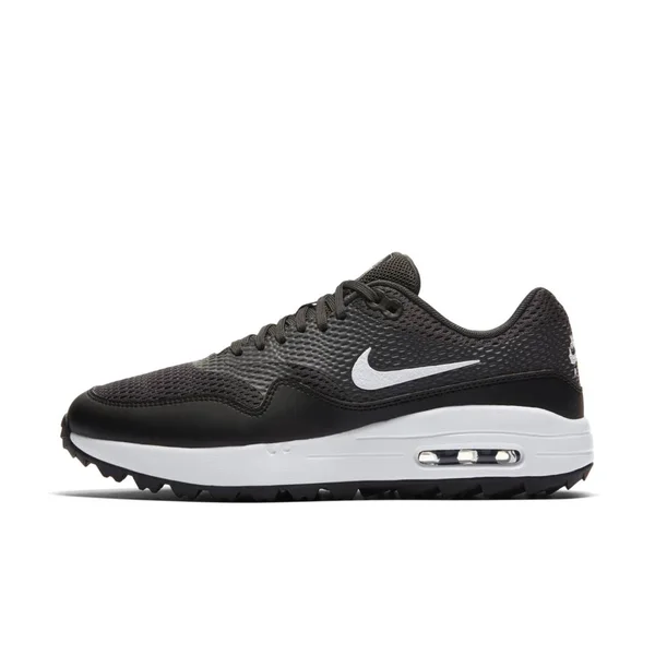 Nike Women's Air Max 1 G Golf Shoes Black/White M 9.5