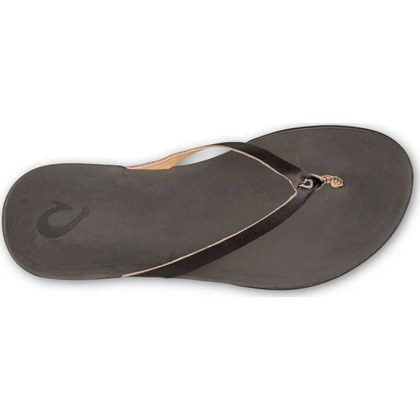 Olukai Ho&opio Leather Black/Black - Black/Black, 6