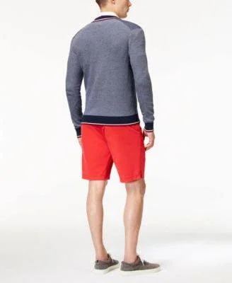 Michael Kors Mens Spring Stretch Casual Chino Shorts - Blue, 30