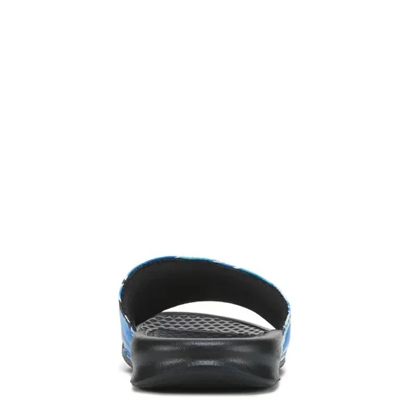 Nike Womens Benassi JDI Slide Shoes Black/White/Game Royal Size 6.0