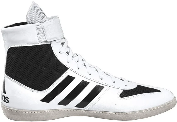 Adidas Combat Speed 5 Wrestling Shoes (White, Black)