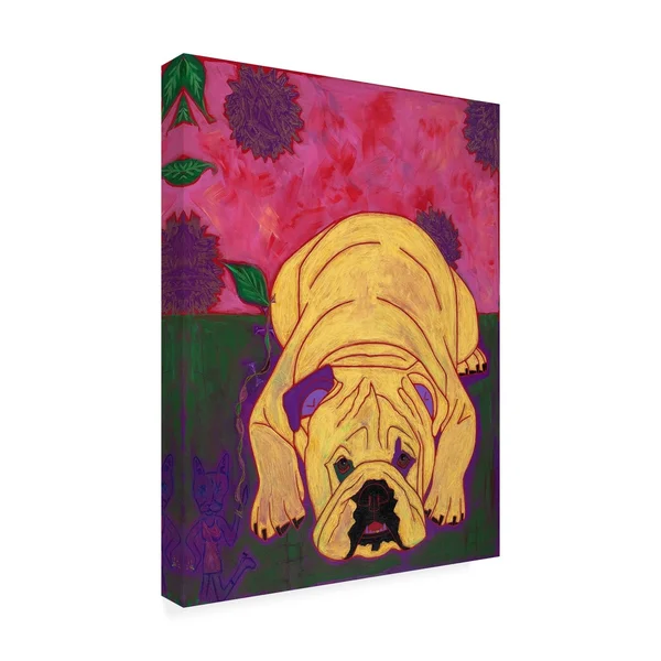 Trademark Art Angela Bon 'Lounge Lizard' Canvas Art
