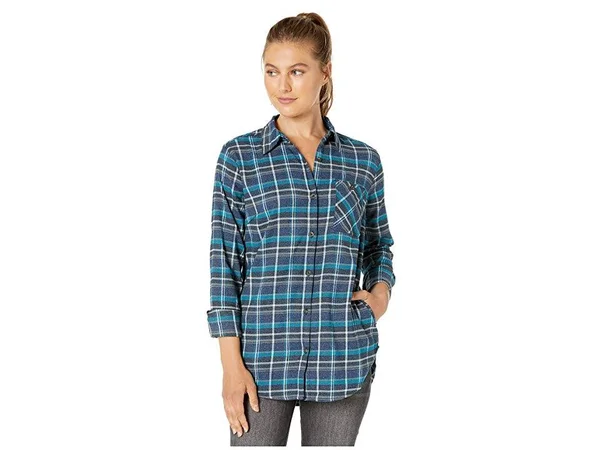 Outdoor Research Women's Kulshan Flannel Tunic - XL - Prussian Blue