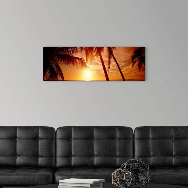 Florida, Fort Meyers, Sunset, Canvas Wall Art, 36x12, Great Big Canvas