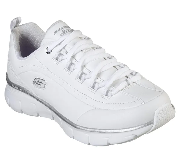 Skechers Women's Synergy 3.0 Sneaker - White/Silver