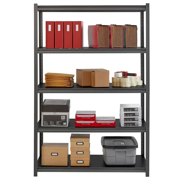Iron Horse Riveted Shelving 5 Shelf 3200 lb 72H x 48x22W x 24x22D Gray