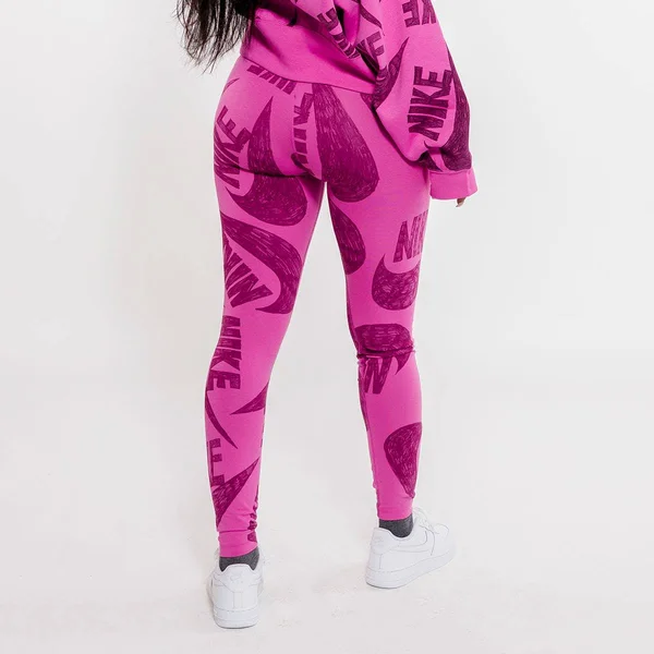 Nike Women's Sportswear Printed Leggings: Pink CJ2059-691