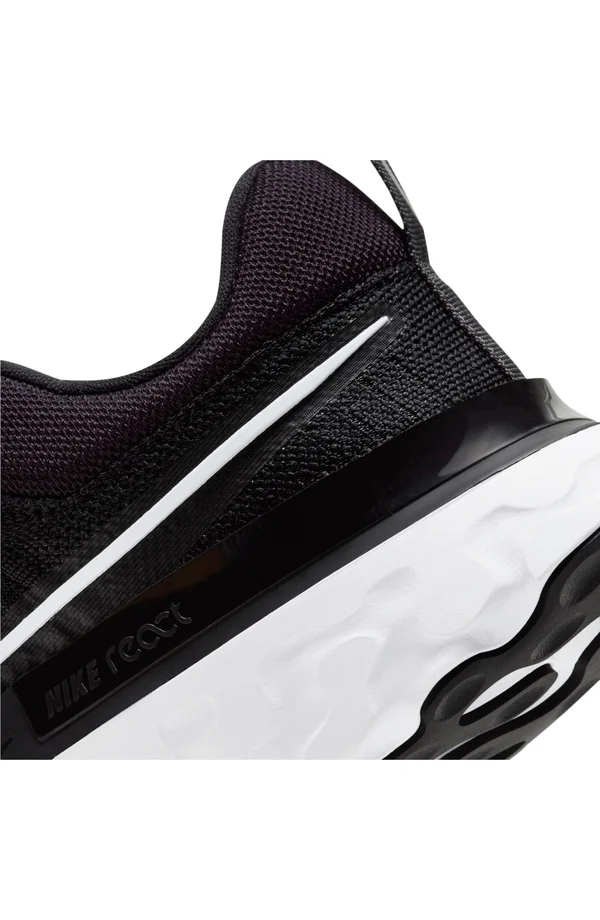 Nike React Infinity Run Flyknit 2 Black/White/Iron Grey Women's Running Shoes, Size: 8.5