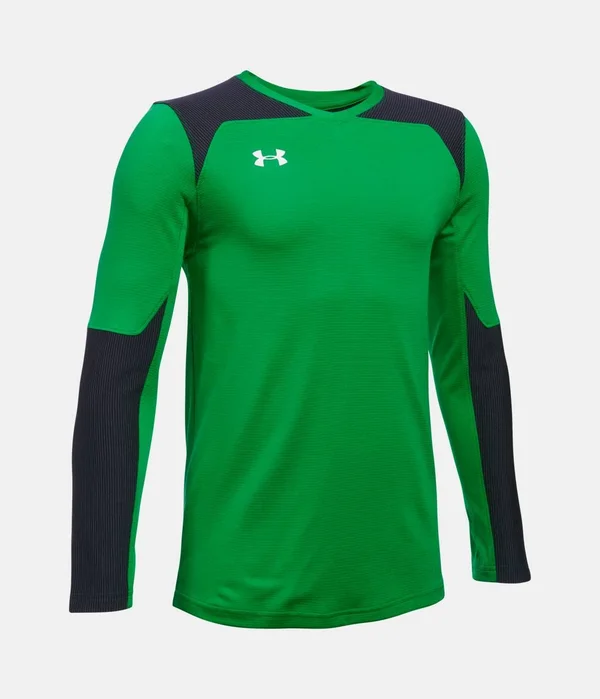 Under Armour Kids& Threadborne Wall Goalkeeper Jersey - Orange, YSM