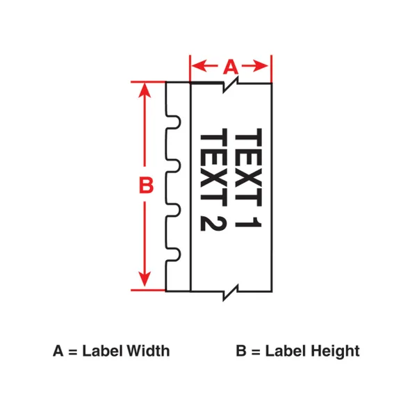 Brady M71C-1000-595-PK LABEL, 1 in W x 50 ft L