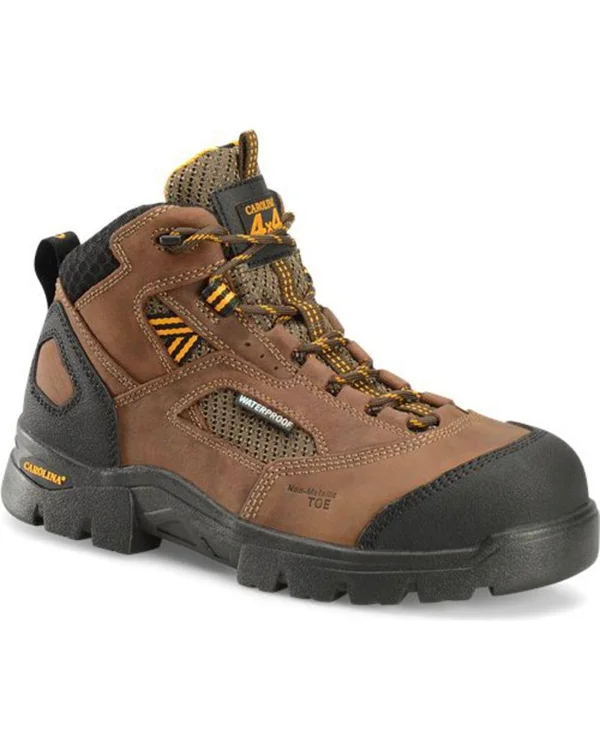 Men's Carolina Ca4552 Waterproof Composite Toe Hiker, Size: 9, Brown