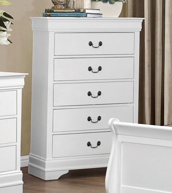 Mayville White Full Sleigh Bed