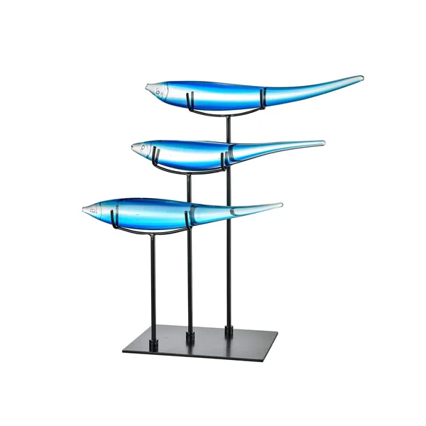 Dale Tiffany AS15037 3 Blue Fish Figurine