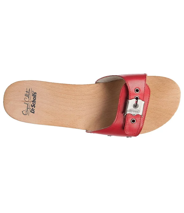 Dr. Scholl&s Orig Collection Women's Original Sandal Shoes - Red Leather, 11.0 M