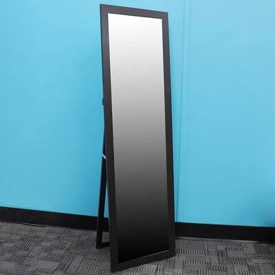 Jarrett Easel Back Beveled Full Length Mirror Zipcode Design Finish: Mahogany