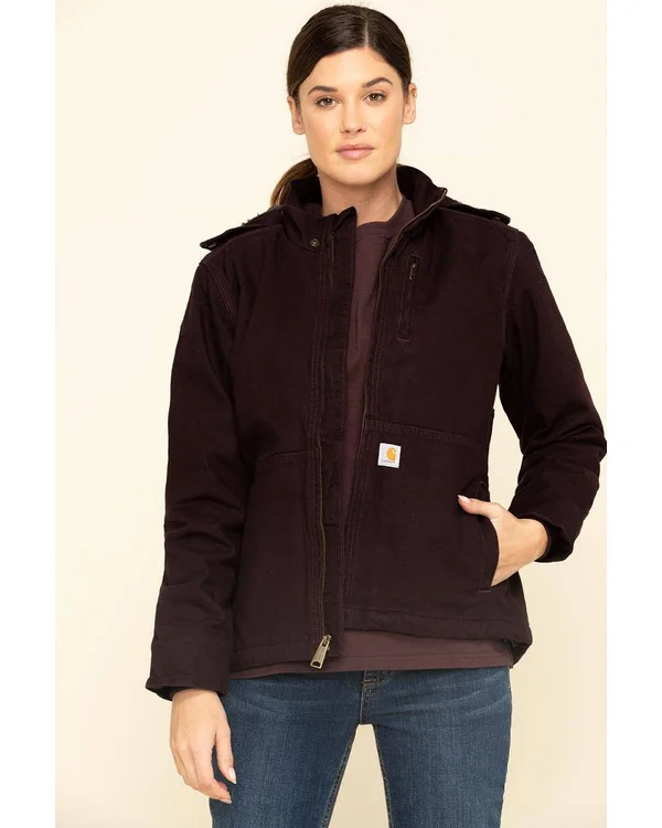 Carhartt Full Swing Caldwell Jacket - Women's Deep Wine/Shadow
