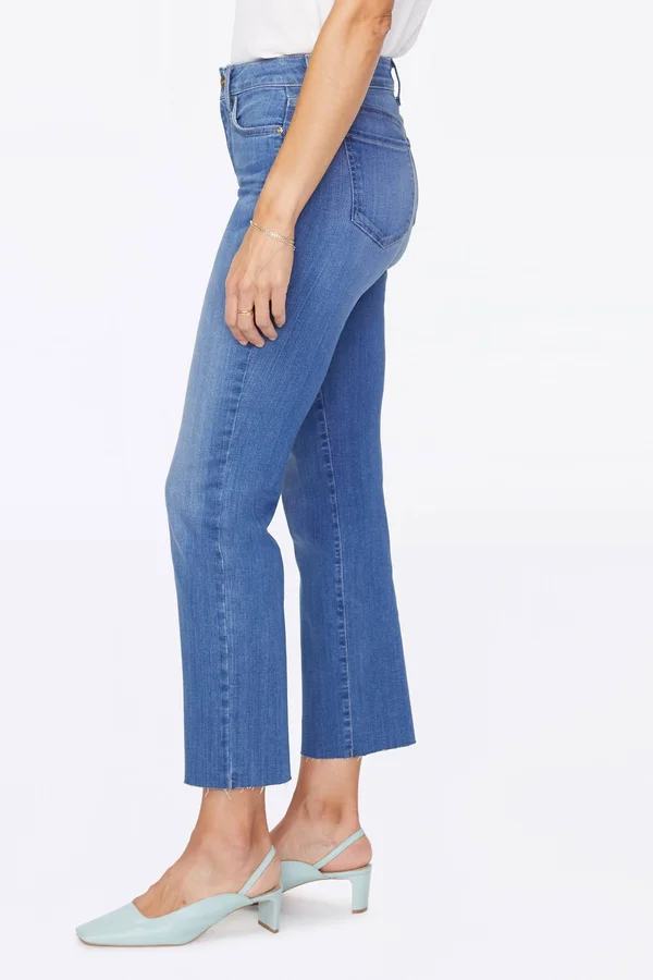 Nydj Marilyn Straight Ankle Jeans - Hobie - Blue - 16