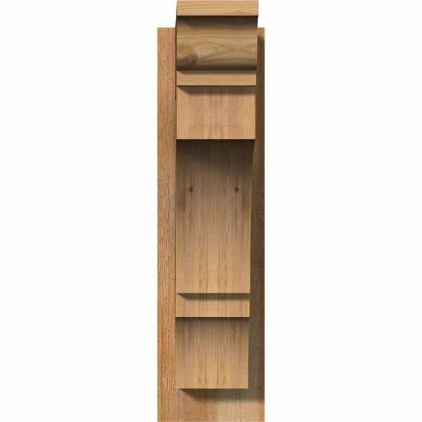 Ekena Millwork OUT06X18X22BOA01RWR 6x22W x 18x22D x 22x22H Balboa Rough Sawn Traditional Outlooker, Western Red Cedar