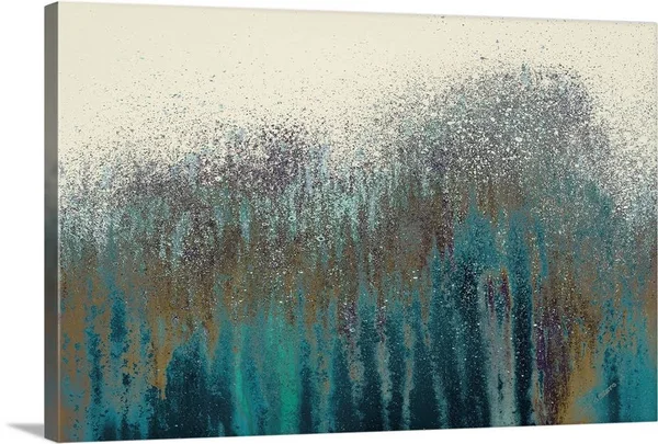 Teal Woods, Canvas Wall Art, 24x16, Great Big Canvas