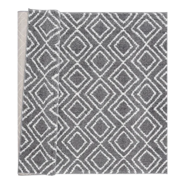 Carson Carrington Tovhult Machine-made Shag Area Rug - 2&7x22 x 7&2x22 Runner - Grey
