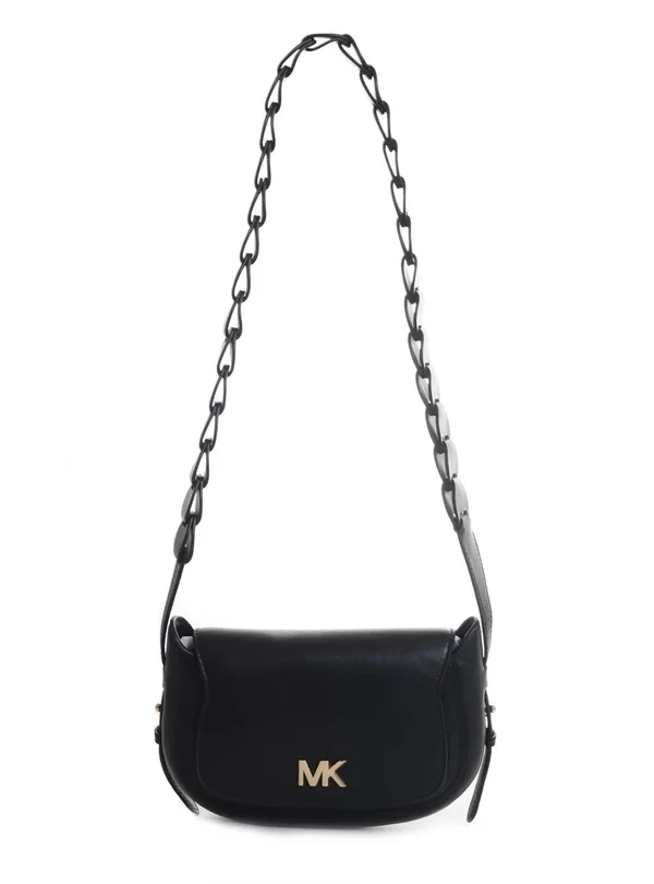 Michael Michael Kors, Jolene Small Leather Saddle Bag, Black, One Size