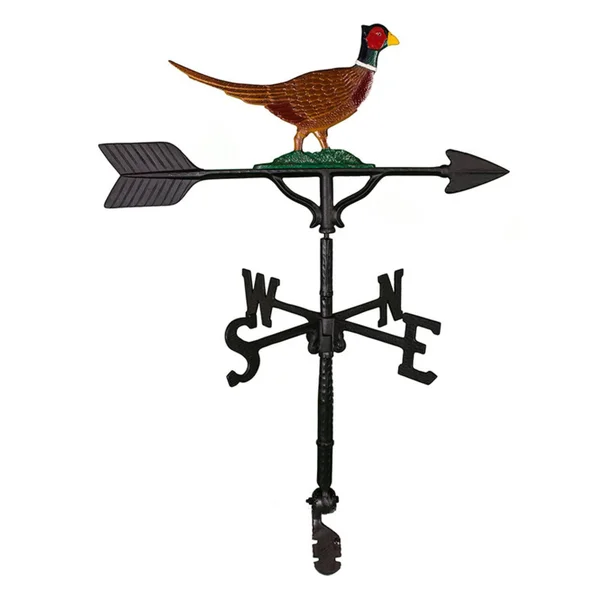 Montague Metal WV-220 200 Series 32-in Pheasant Weathervane, Natural Color