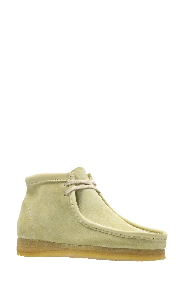 Clarks Womens Wallabee Boot Ankle - Women's, Size: 8.5, Black