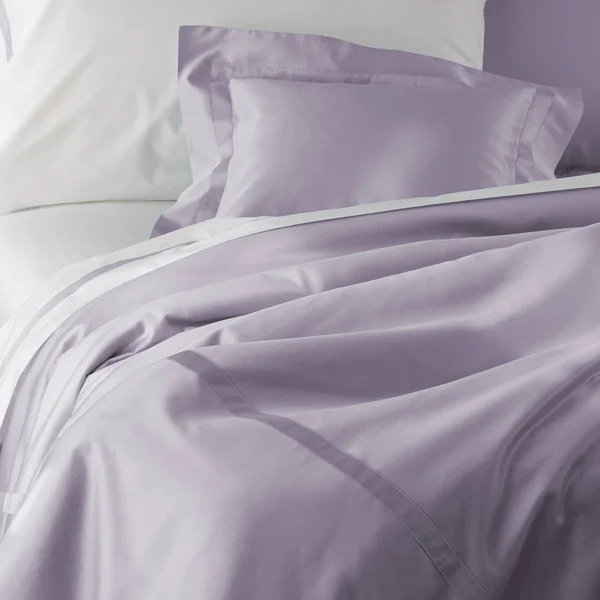 Matouk Nocturne - King Duvet Cover - Silver