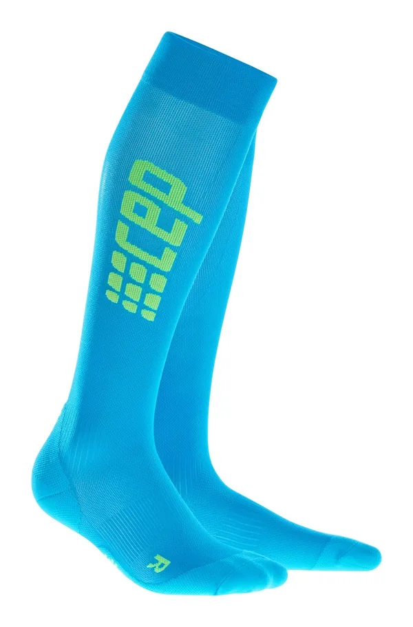 CEP Men's Ultralight Socks - Electric Blue/Green, 4