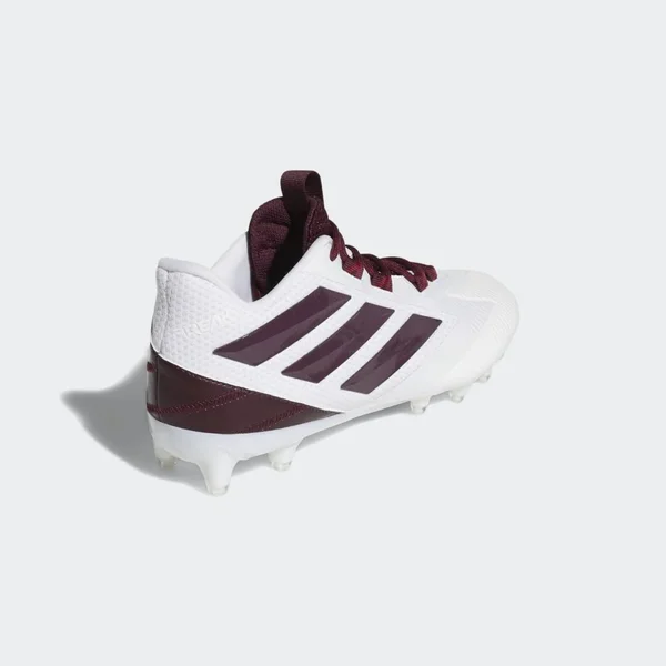 Adidas Men's Freak Carbon Low Football Cleats, 16, White/Maroon