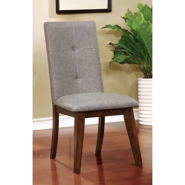 Furniture of America Abelone Walnut Side Chair (Set of 2)