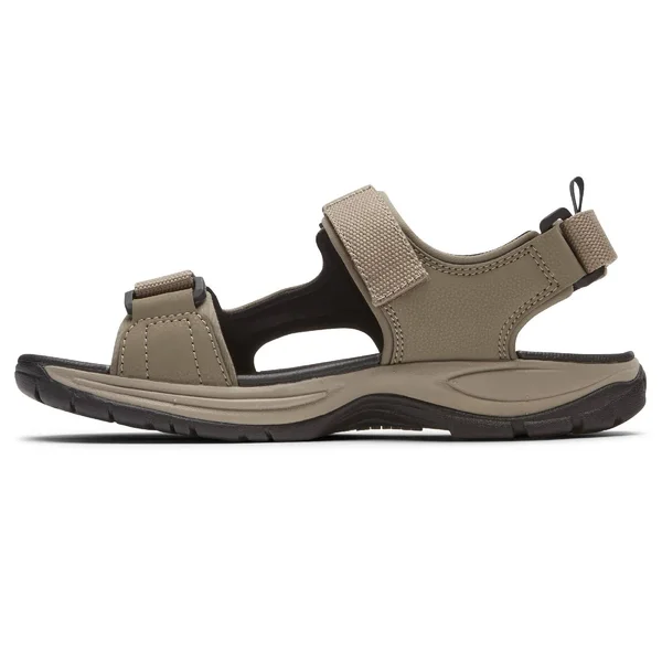Rockport Mens Dunham Nolan Water-Friendly Sandal - Size 8 - Taupe