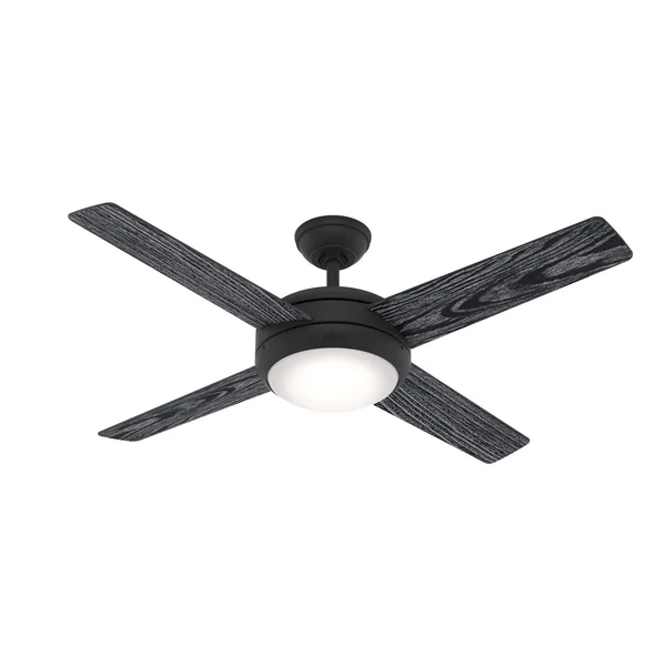 Hunter 52x22 Marconi Ceiling Fan with LED Light and Wall Control - Matte Black 50849