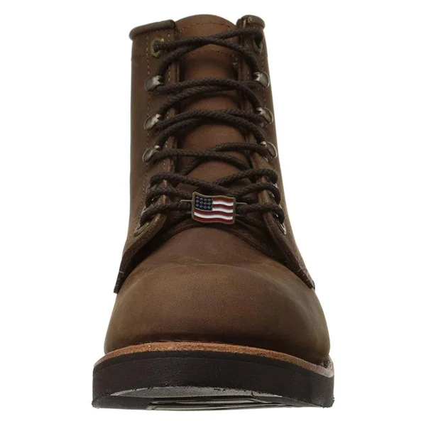 Chippewa Men's 6 inch Lace-Up Work Boot Round Toe, Size: 10.5 D, Brown