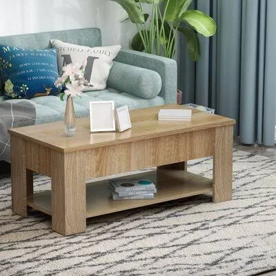 Afsheen Lift Top Solid Coffee Table with Storage Ebern Designs Color: Wood
